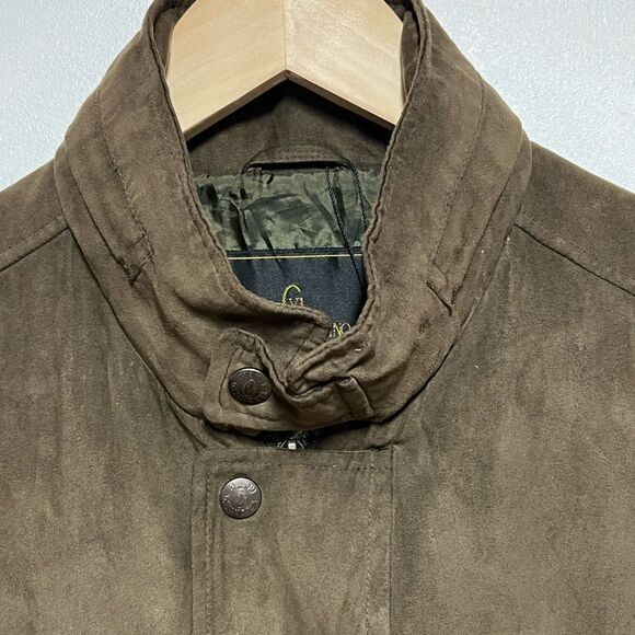 Unworn Vintage Gianni Valentino Italy MicroSuede Brown Mens Jacket Sz M - Picture 4 of 10